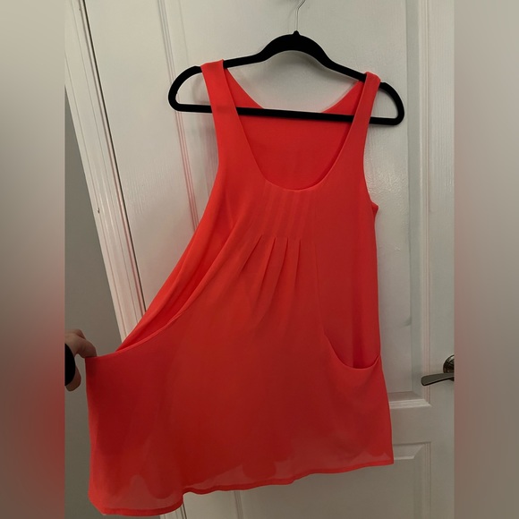 Bright Coral Dress - Picture 2 of 4